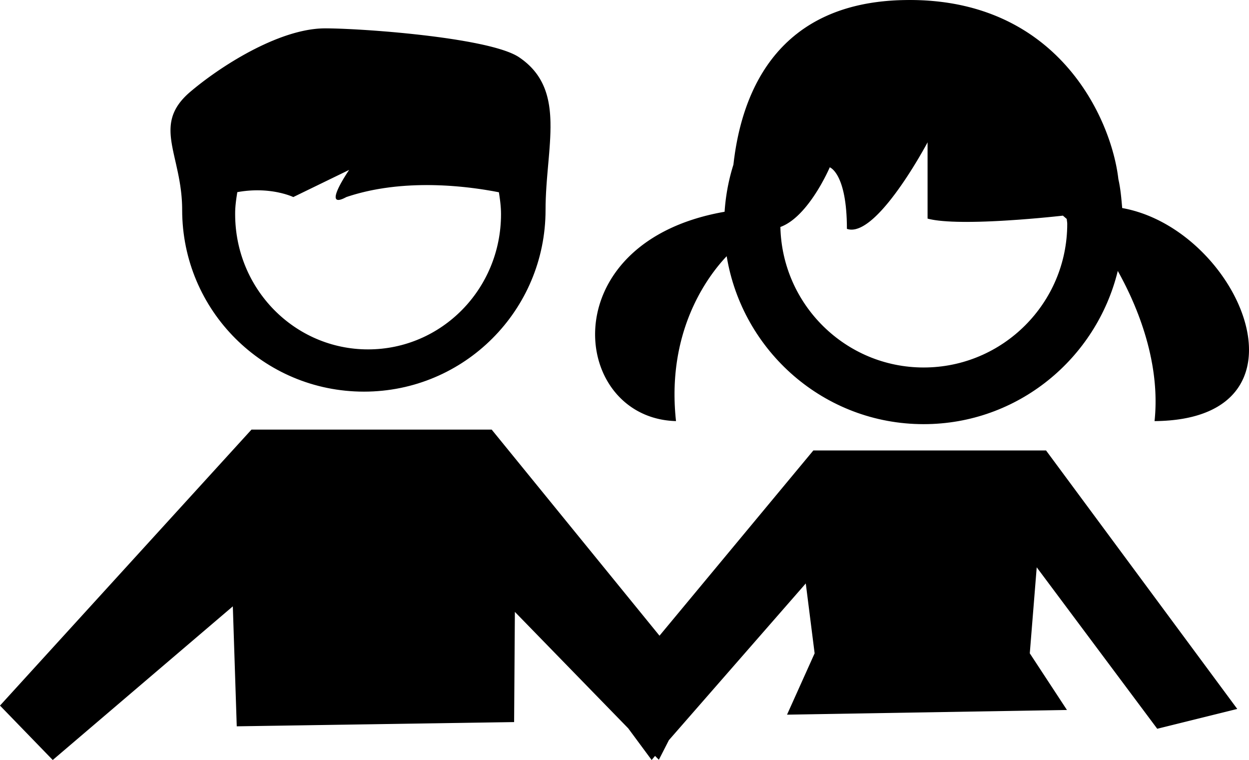 Boy And Girl Students Sticker Svg Vector Free Vectors